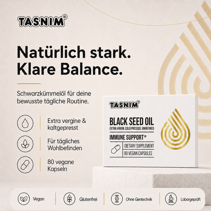 Schwarzkümmelöl Kapseln Tasnim