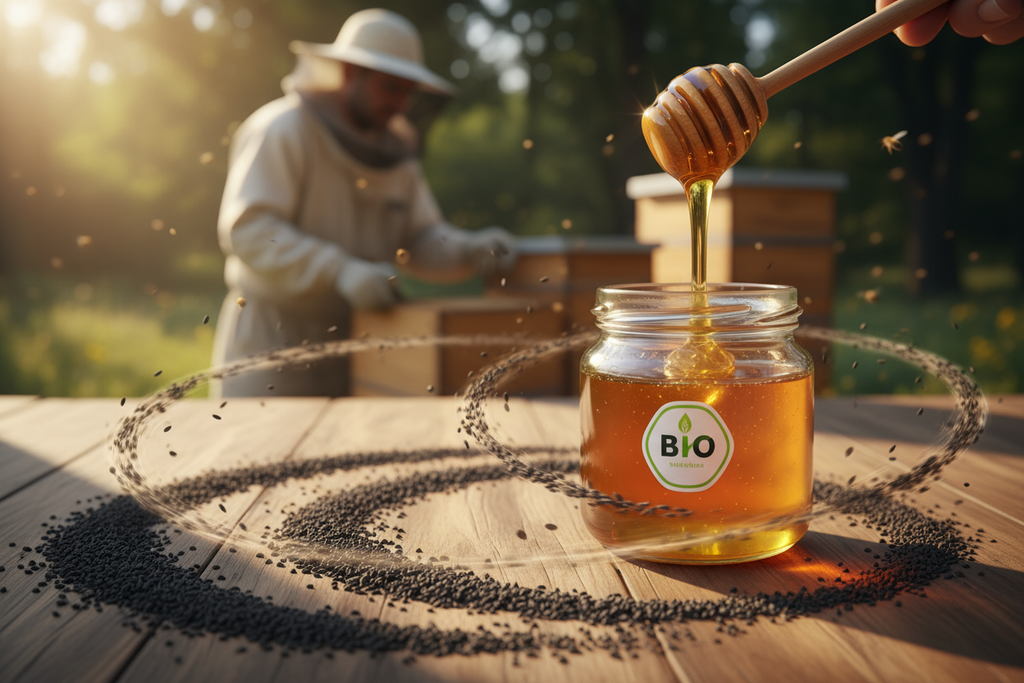 schwarzkümmelsamen, honig, BIO, IMKER, 
KINEMATISCH